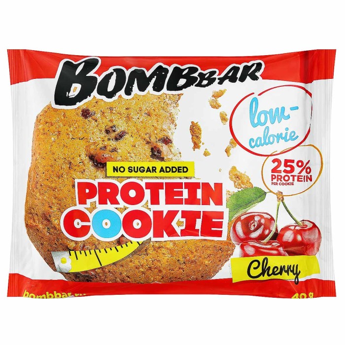 Печенье Bombbar Protein Cookie неглаз вишня 40гр м/у