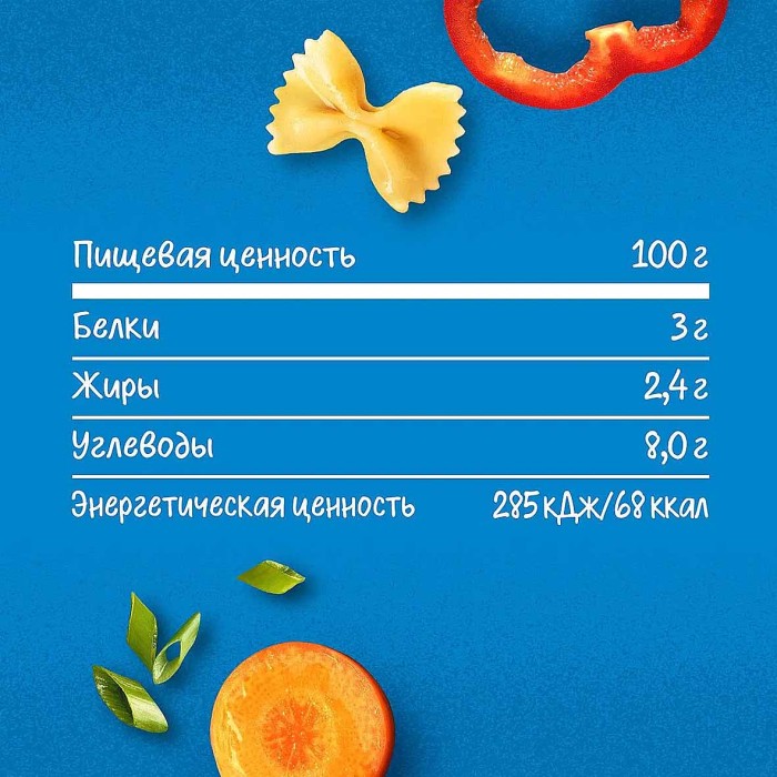Пюре Gerber паста овощи-говядина 190гр ст/б