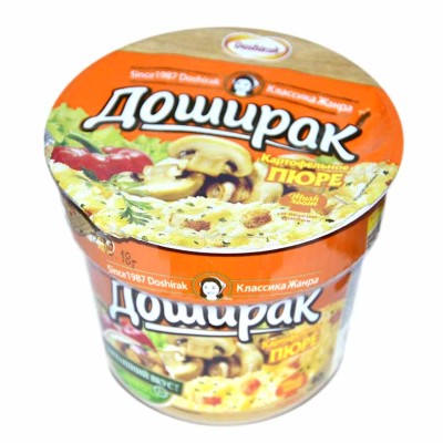 Пюре картофельное Доширак с грибами 40гр стакан