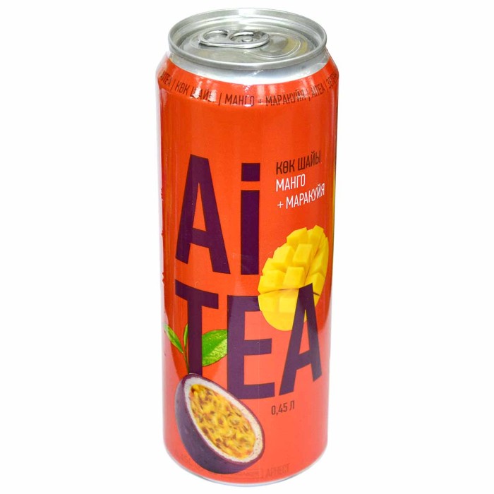 Чай Ai Tea манго-маракуя зеленый 0,45л ж/б