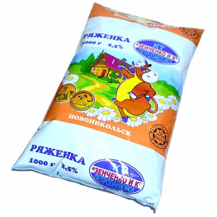 Ряженка Зенченко 2,5% 1л п/п