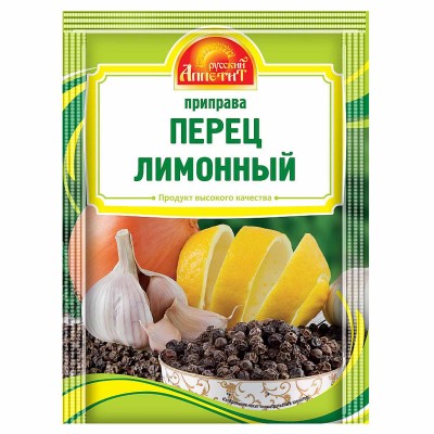 Приправа Русский Аппетит перец лимонный 15гр м/у