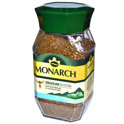 Кофе Jacobs Monarch Brazilion Selection раст 180гр ст/б