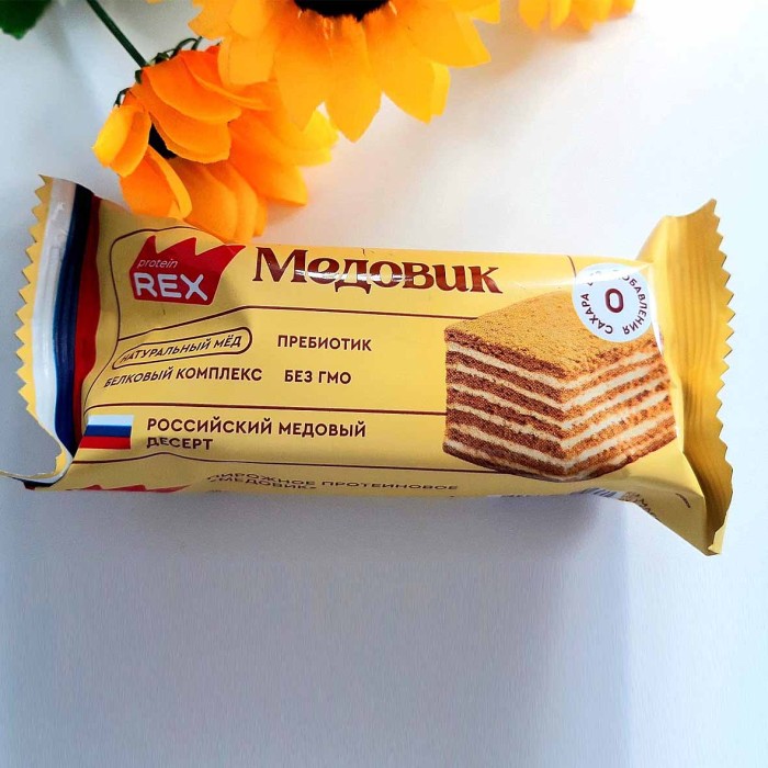 Пирожное протеиновое ProteinRex Медовик 40гр м/у