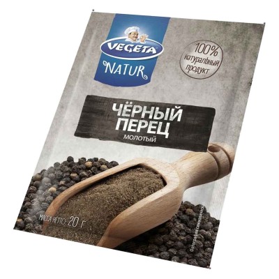 Перец черный Vegeta молотый 20гр м/у