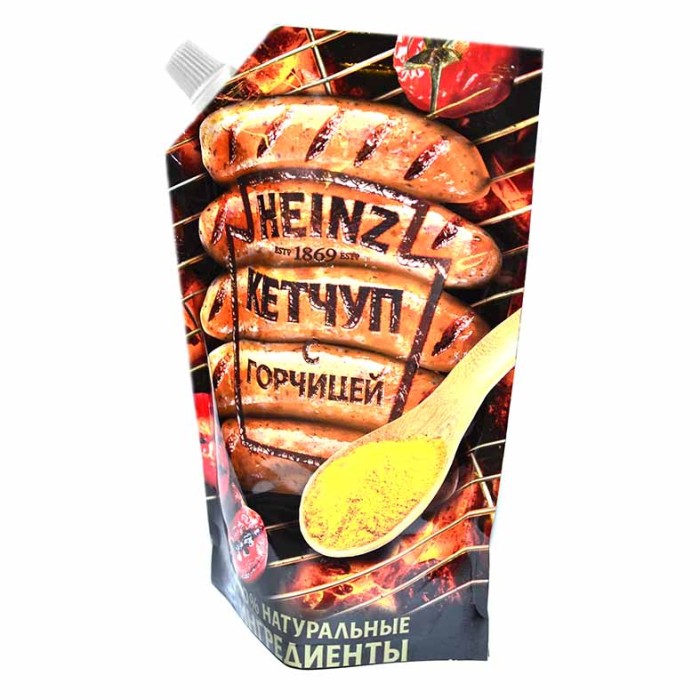 Кетчуп Heinz С горчицей 350гр д/п
