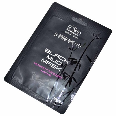Маска для лица El&#039;skin черная грязевая 10мл м/у