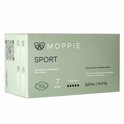 Прокладки Moppie Sport День-ночь 7шт к/у