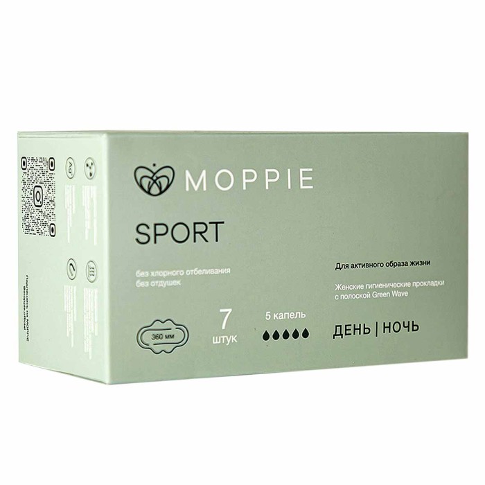 Прокладки Moppie Sport День-ночь 7шт к/у