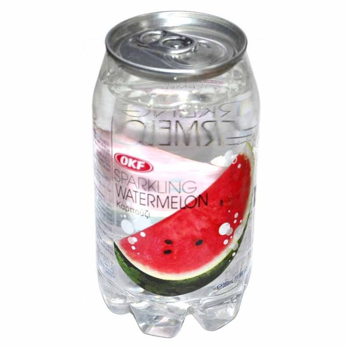 Вода OKF со вкусом арбуза газ 0,35л ж/б