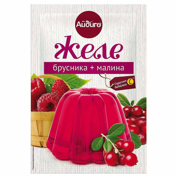Желе Айдиго брусника/малина 50 гр м/у