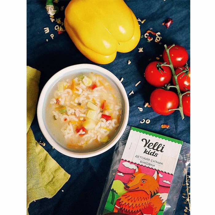 Супчик Yelli Kids Буковки 80гр м/у