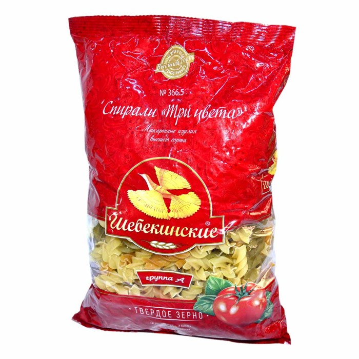 Макароны Шебекинские спираль №366-5 450гр м/у