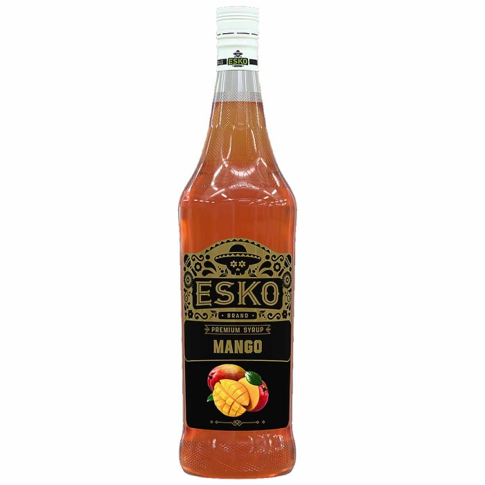 Сироп ESKO Манго премиум 75% 1л ст/б