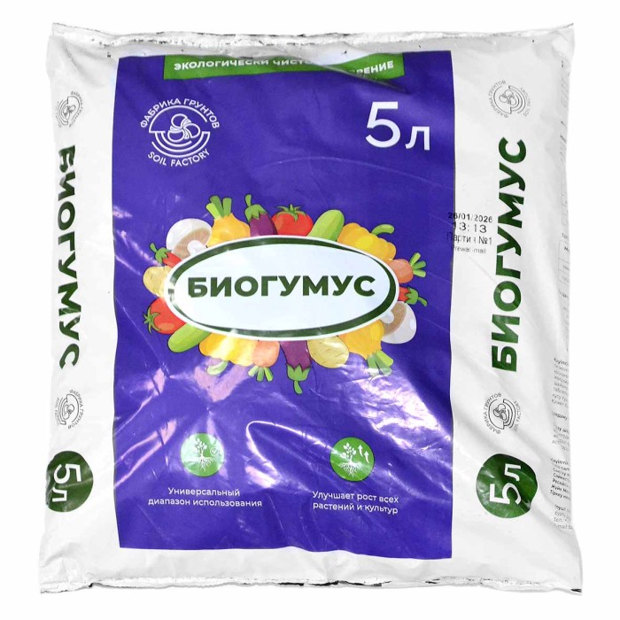 Удобрение Фабрика Грунтов Биогумус 5л м/у