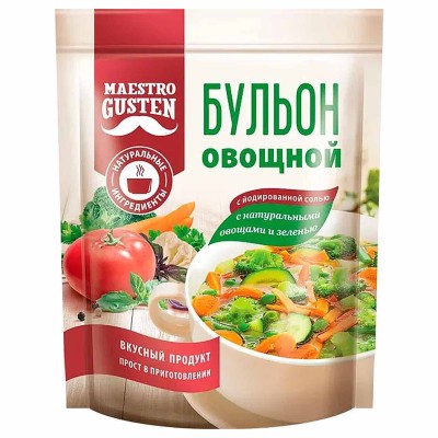 Бульон Maestro Gusten овощной 90гр м/у