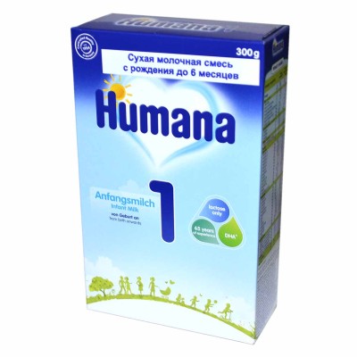 Смесь Humana 1 с рождения 300гр к/у