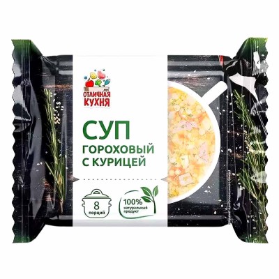 Суп Отличная кухня Гороховый с курицей 180гр м/у