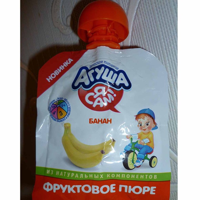Пюре Агуша Я сам банан с 6мес 90гр пауч