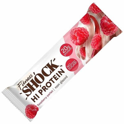 Батончик Fitness Shock неглаз малиновый десерт 60гр м/у