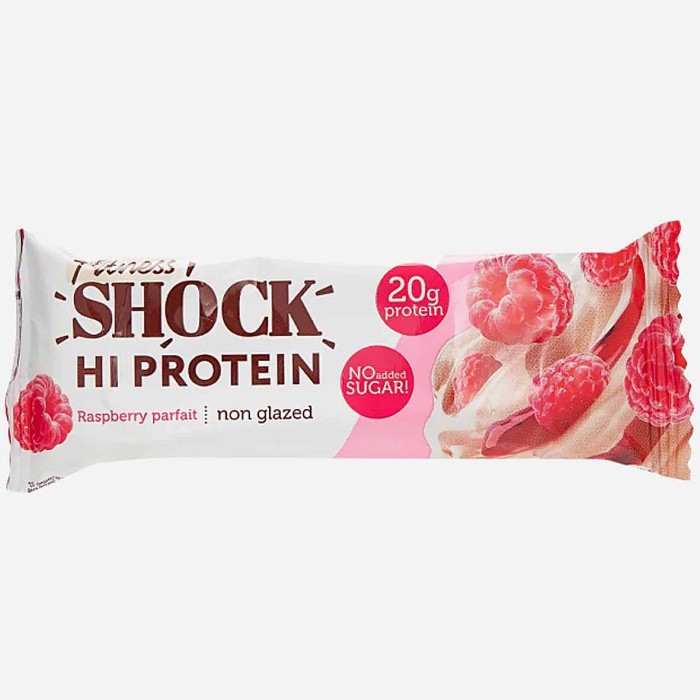 Батончик Fitness Shock неглаз малиновый десерт 60гр м/у