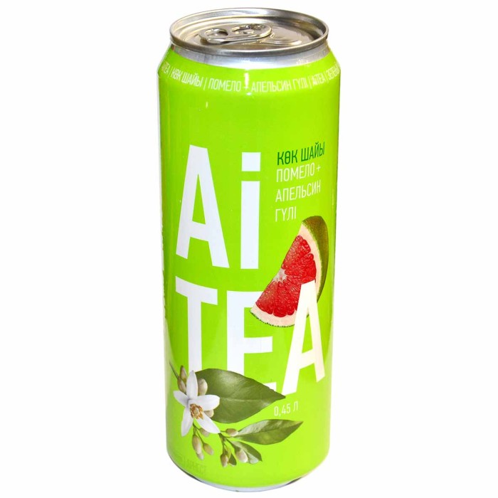 Чай Ai Tea памело-цветок апельсина зеленый 0,45л ж/б