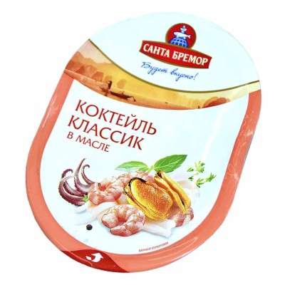 Коктейль морской Санта Бремор Классик в масле 150гр п/у