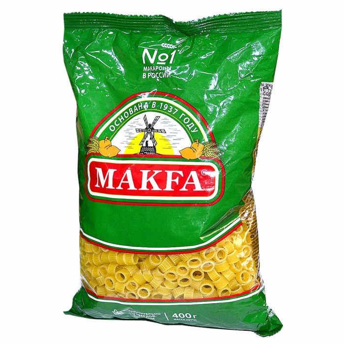 Макароны Makfa кольца 400гр м/у