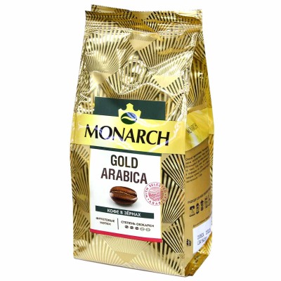 Кофе Jacobs Monarch Gold Arabica зерна 200гр м/у