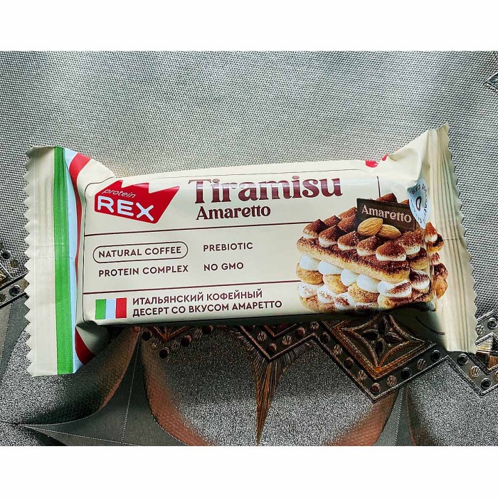 Пирожное протеиновое ProteinRex Тирамису со вкусом амаретто 40р м/у