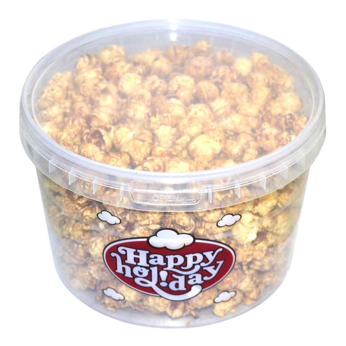 Попкорн Happy Holiday карамельный 400гр ведро
