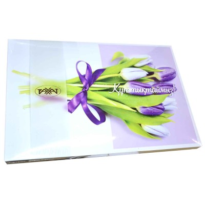 Конфеты Рахат Куттыктаймыз 270гр к/у