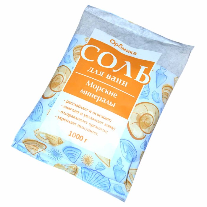 Соль для ванн Аромика Морские минералы 1кг м/у