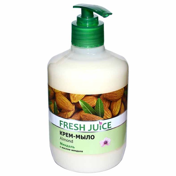 Крем-мыло жидкое Fresh Juice с увлажняющим миндальным молочком 460мл пэт