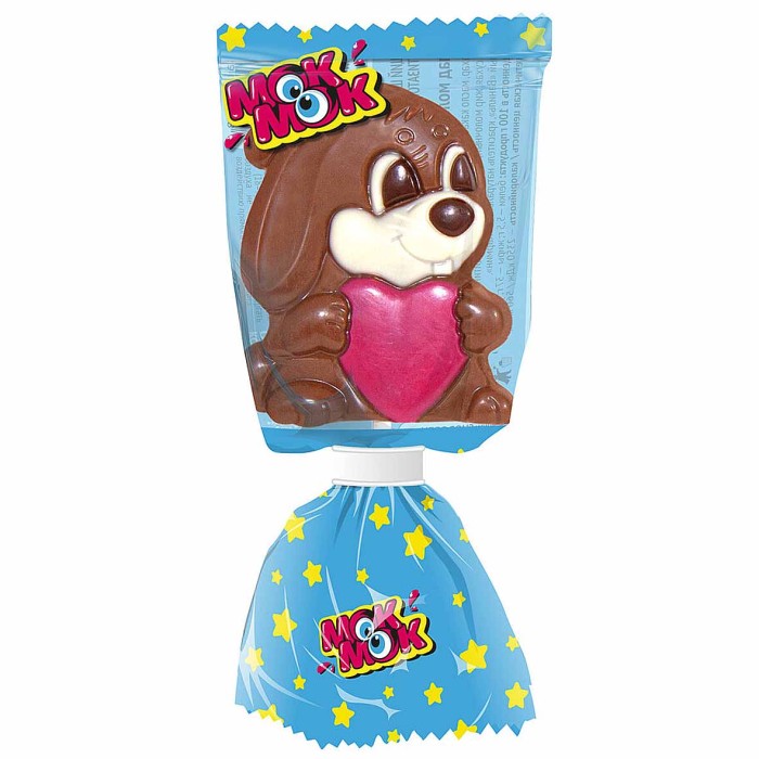 Фигурка шоколадная Мок-Мок с печеньем 24гр м/у