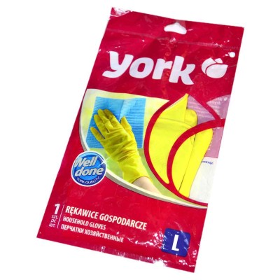 Перчатки York резиновые L 9201 м/у