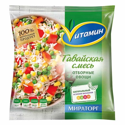 Смесь овощная Vитамин Гавайская 400гр м/у