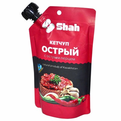 Кетчуп Shah Острый 350гр д/п