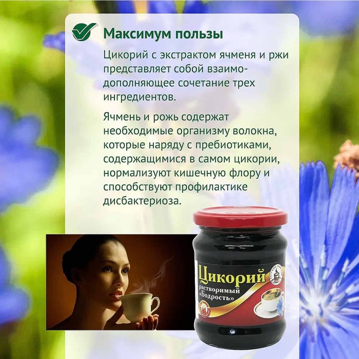 Цикорий Бодрость жидкий 330гр ст/б