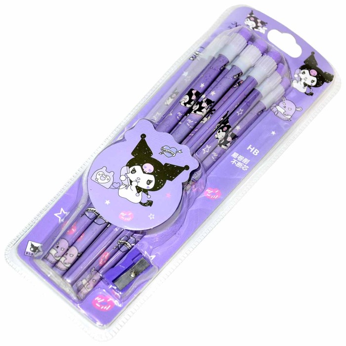 Карандаши простые HB Kuromi 12шт арт1109