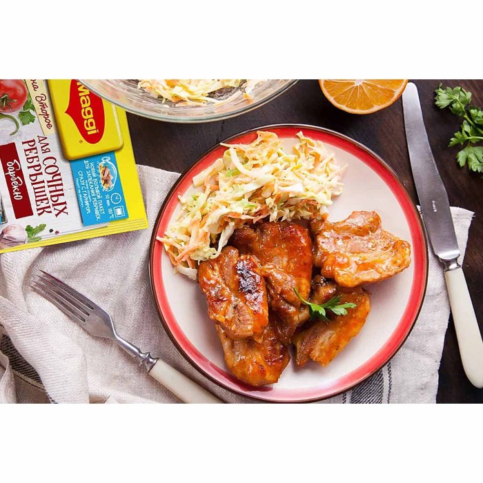 Приправа Maggi на второе для сочных ребрешек барбекю 30гр м/у