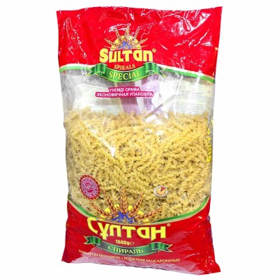 Макароны Султан спираль М627 1,6кг м/у