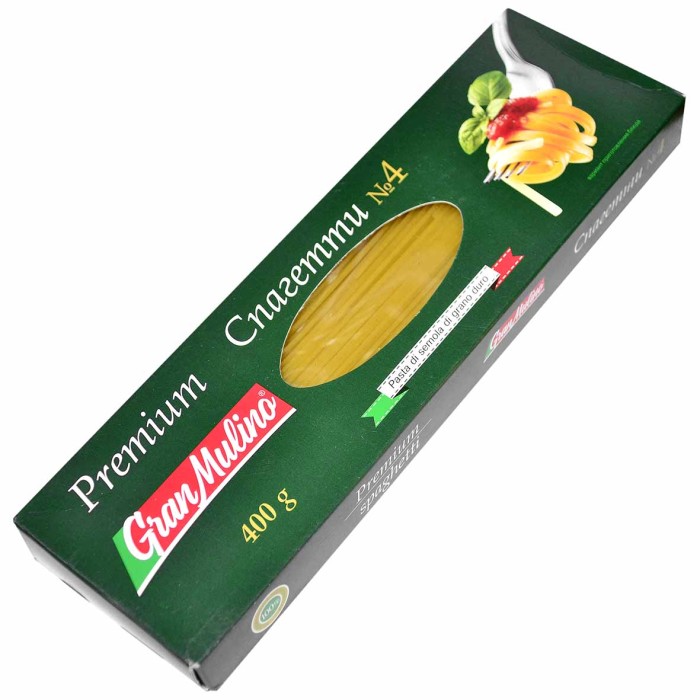 Макароны Granmulino Premium спагетти 400гр к/у
