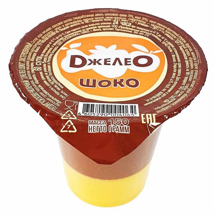Пудинг Джелео Шоко кокосово-молочный 150гр пэт