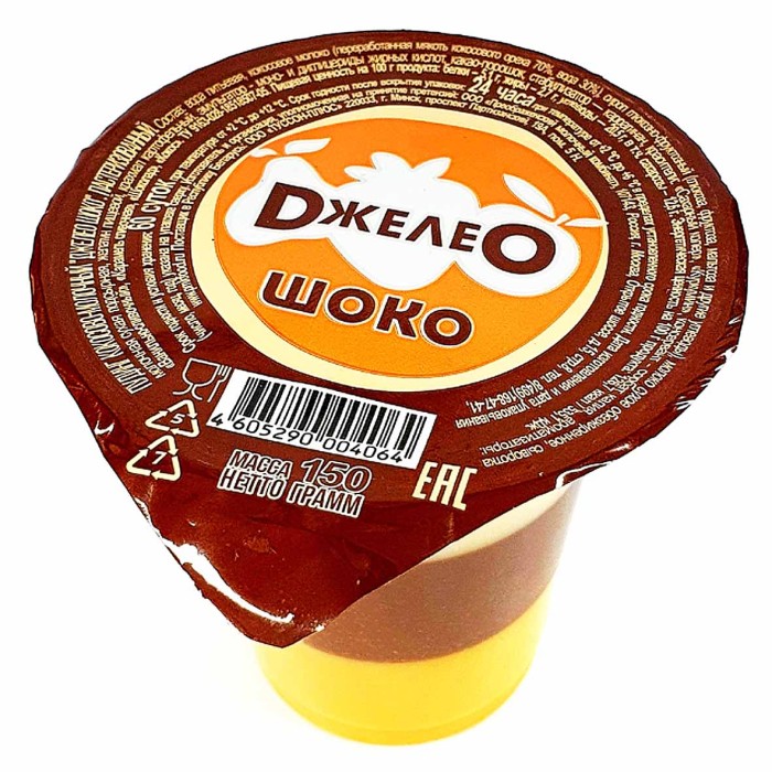 Пудинг Джелео Шоко кокосово-молочный 150гр пэт