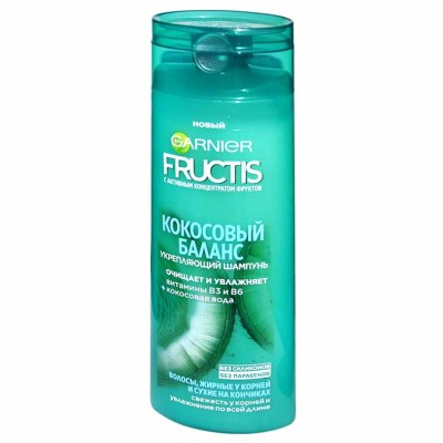 Шампунь для волос Fructis Кокосовый баланс 250мл пэт
