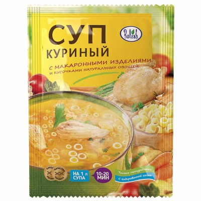 Суп Relish Куриный с макаронными изделиями 60гр м/у