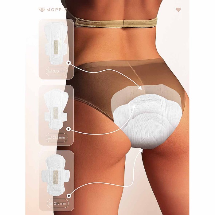 Прокладки Moppie Herbal Care с профилактирующей полоской 8шт к/у