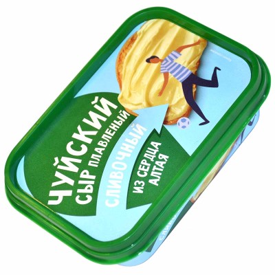 Сыр плавленый Чуйский с сливочный 59% 175гр ванна