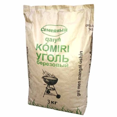 Уголь Семейный березовый 3кг м/у